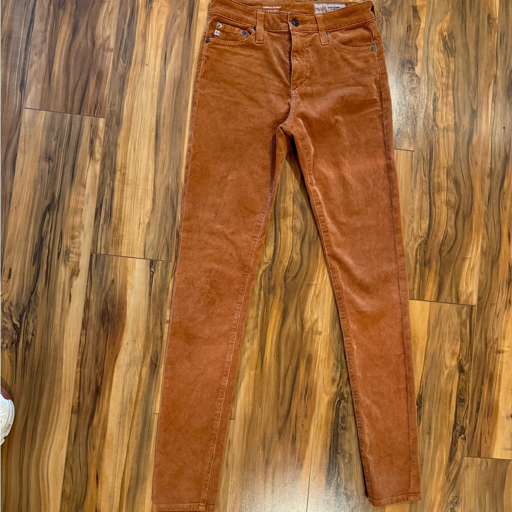 AG Adriano Goldschmied Skinny Corduroy Jeans in Copper